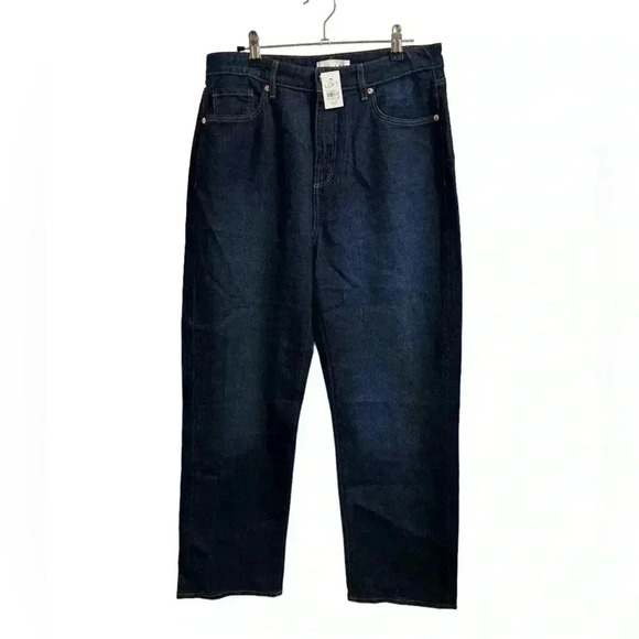 NWT Loft Dark Wash Jeans Size 8 - Picture 1 of 6